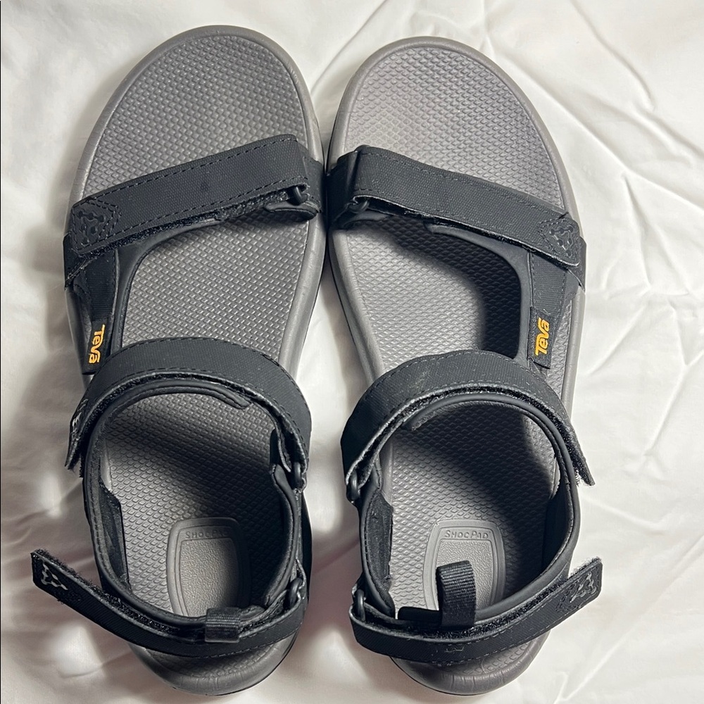 Teva Men’s Black and Gray Sandals